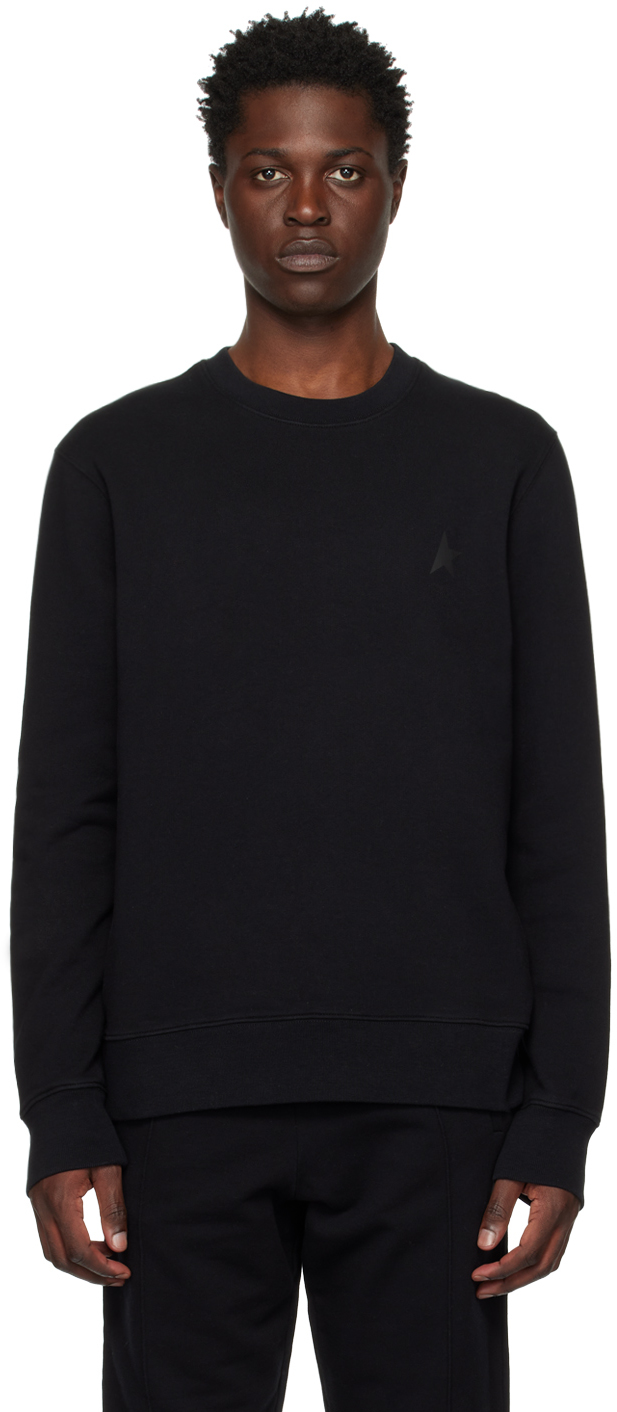 Shop Golden Goose Black Archibald Sweatshirt In 90100 Black