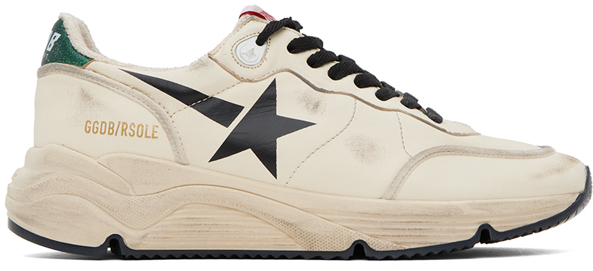 Golden Goose Off-White Running Sole Sneakers