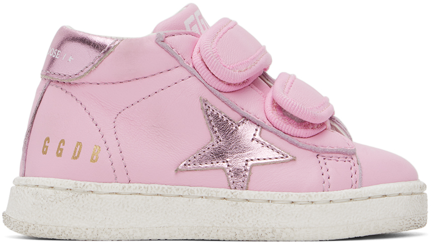 Baby Pink June Sneakers by Golden Goose | SSENSE