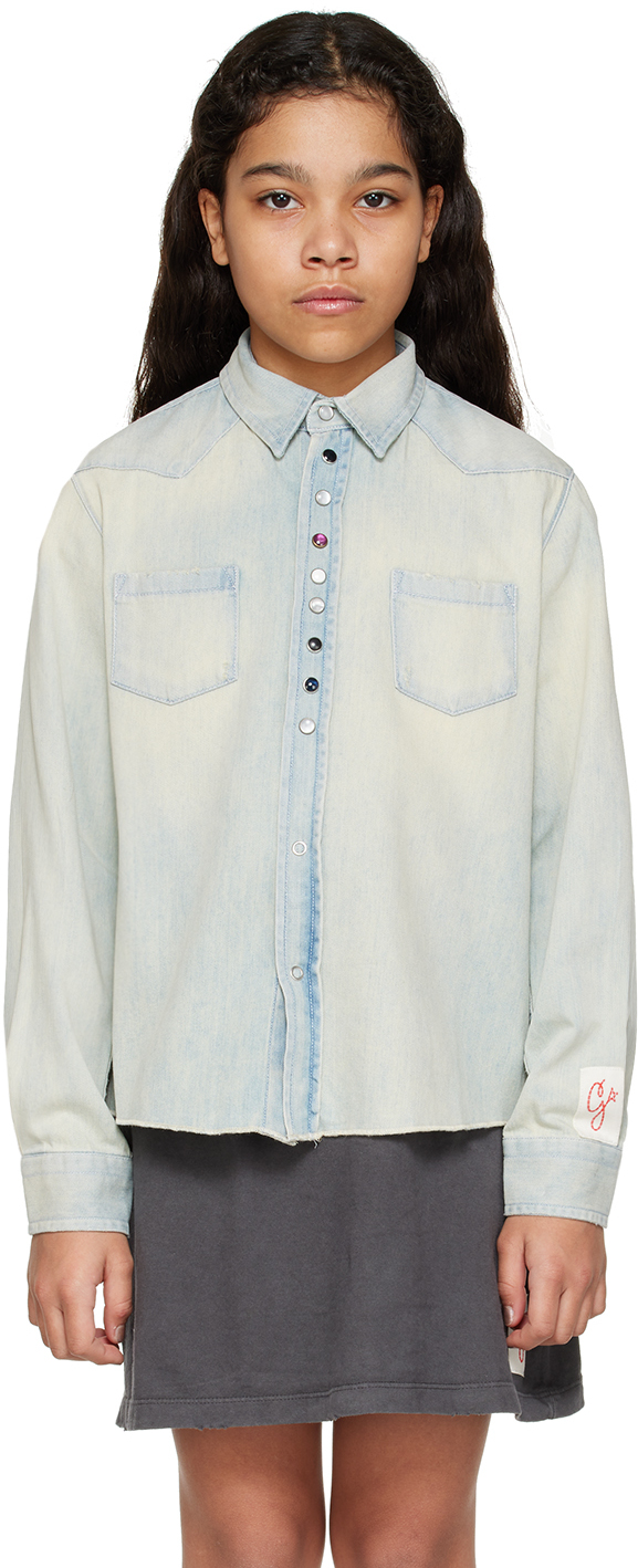 Patch on sale denim shirt