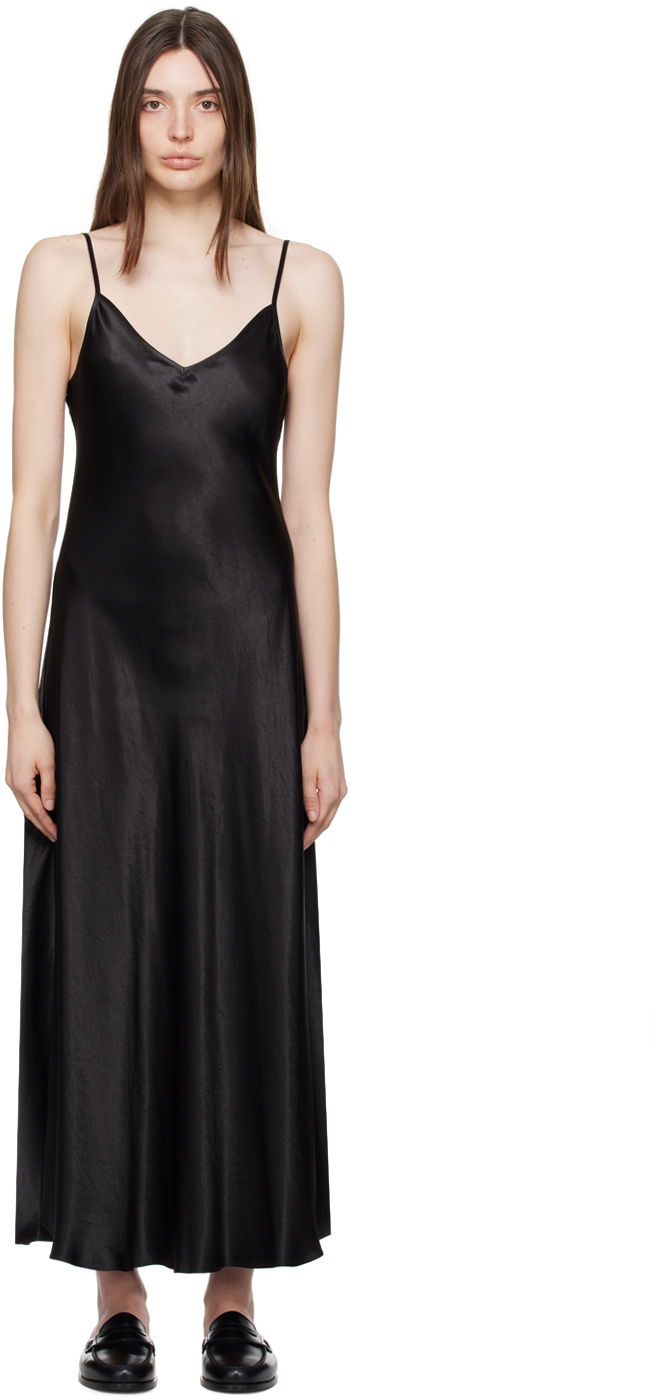 Max Mara Leisure: Black Onda Midi Dress | SSENSE