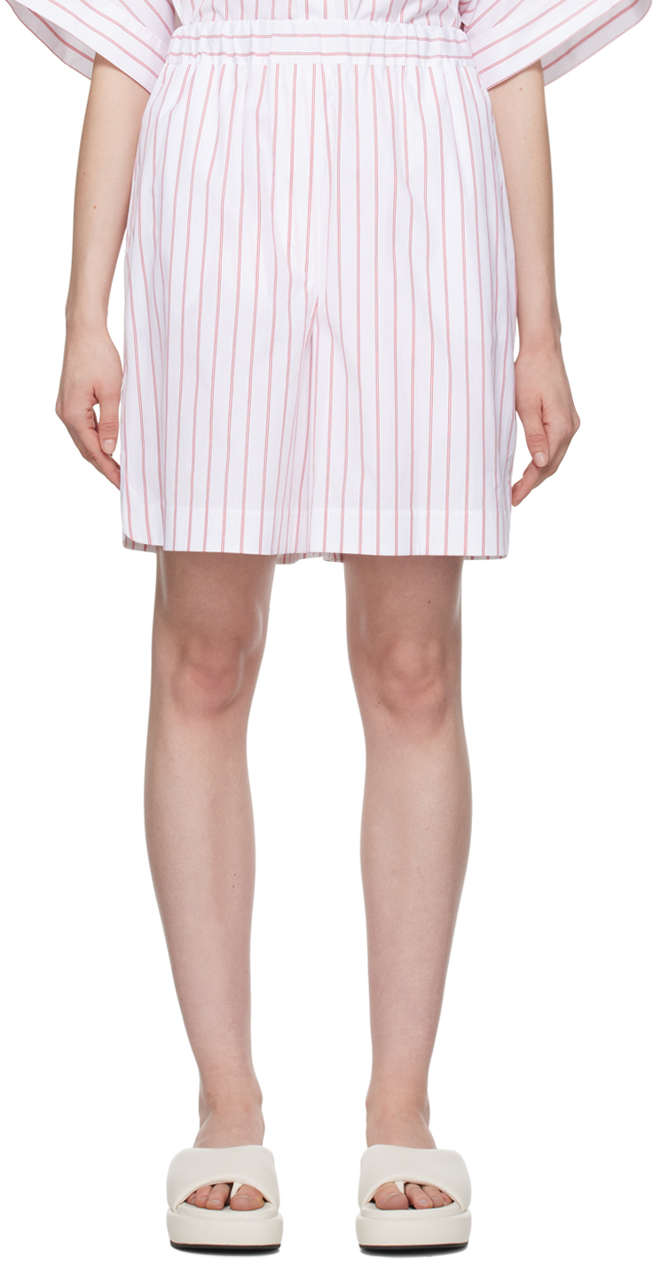 Max Mara White Vezzo Shorts In Optical White