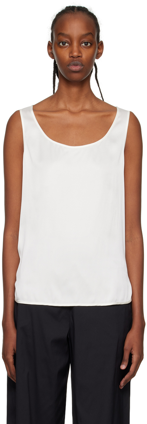 MAX MARA WHITE PAN TANK TOP