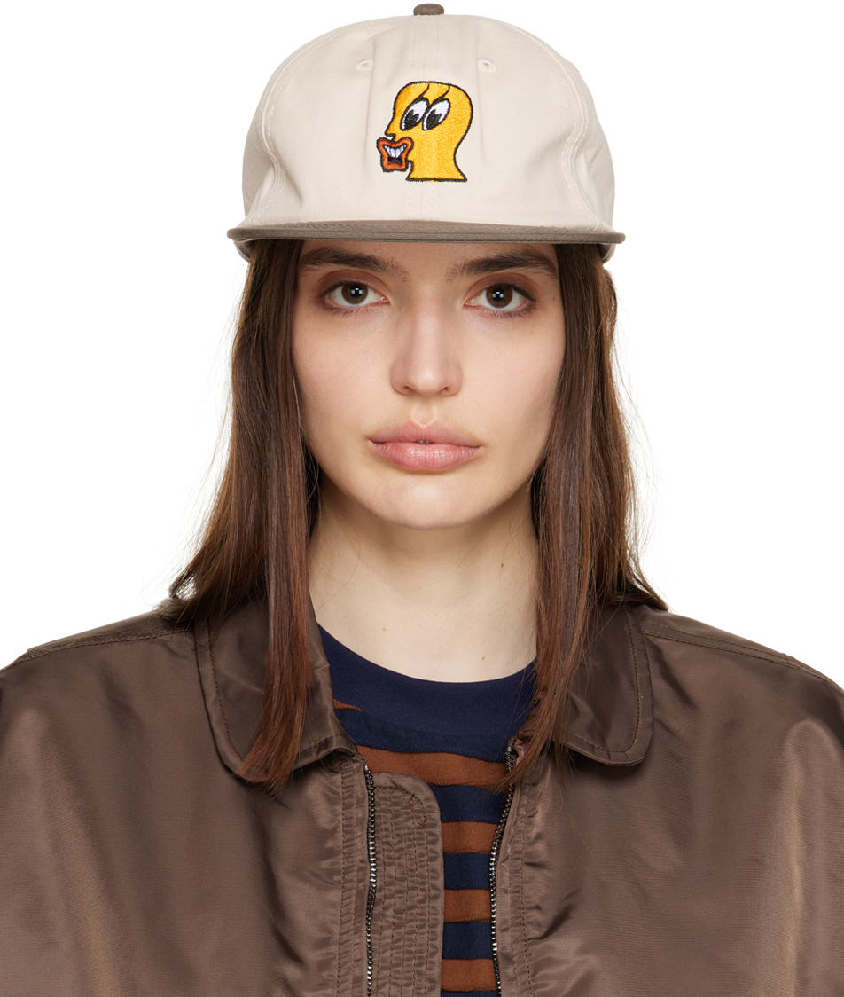 Brain Dead: Beige Duck Face Panel Cap | SSENSE Canada