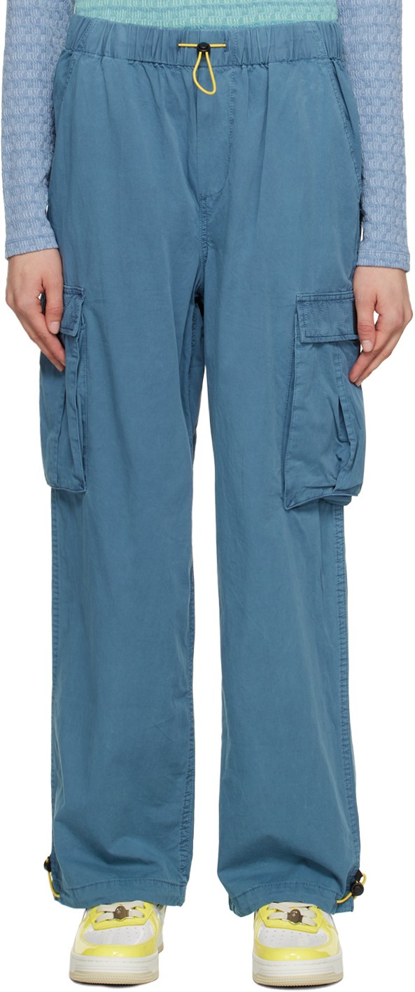 Blue Flap Pocket Trousers