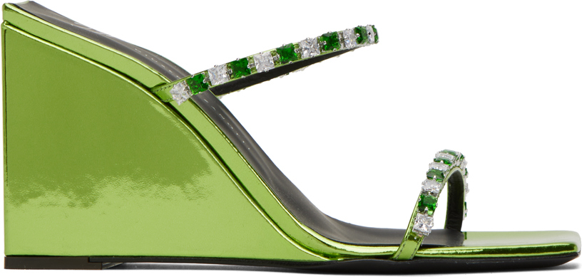 Green Shangay Heeled Sandals