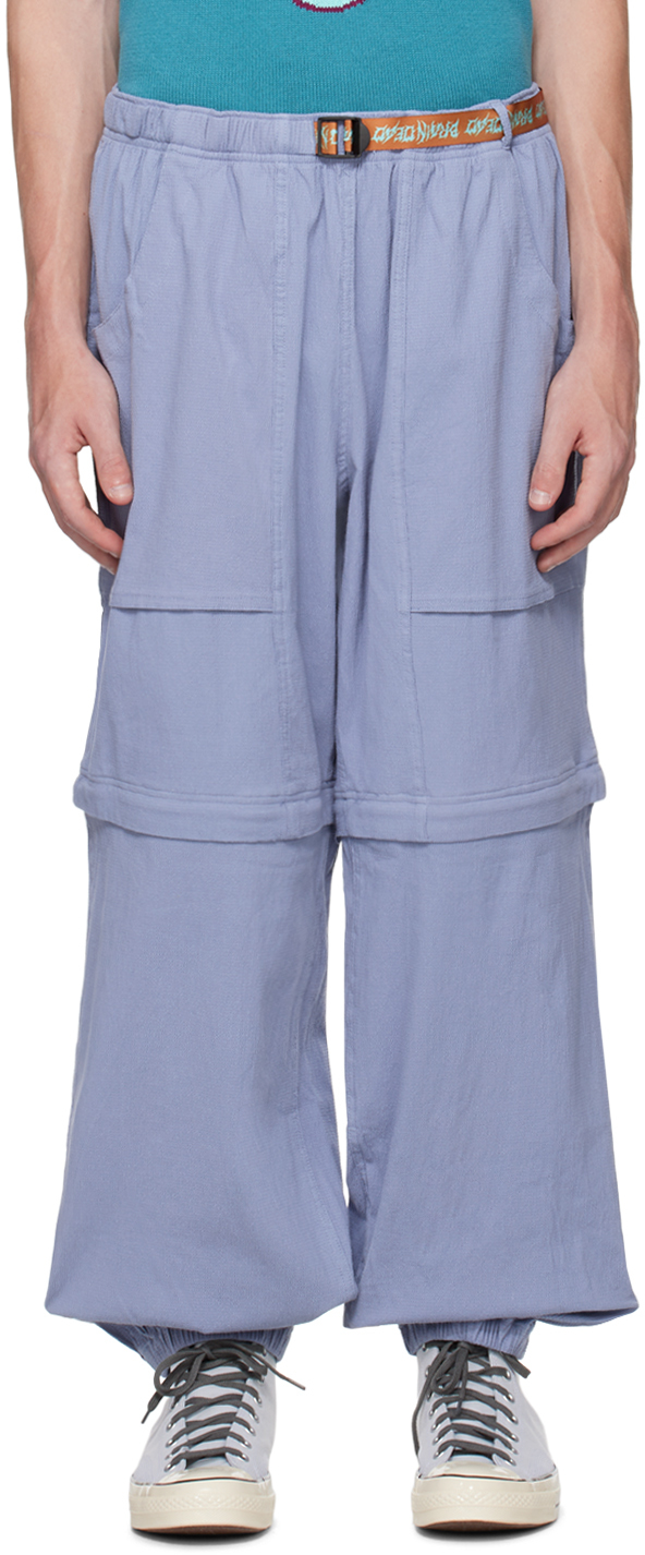 【関税込み】Brain Dead ブルー Alpinist トラウザーズ Alpinist Seersucker Convertible Pant - Slate Blue – Brain Dead