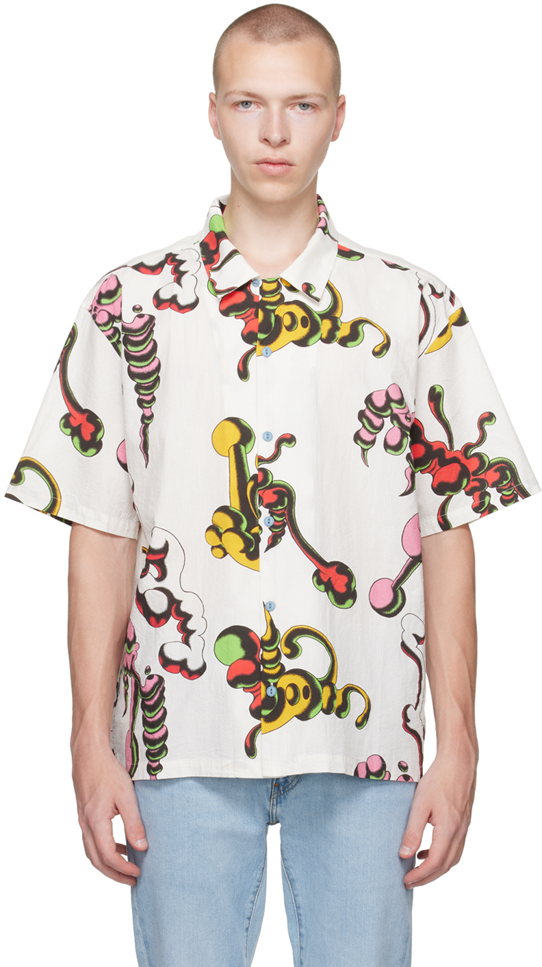 Brain Deadのホワイト グラフィックシャツがセール中