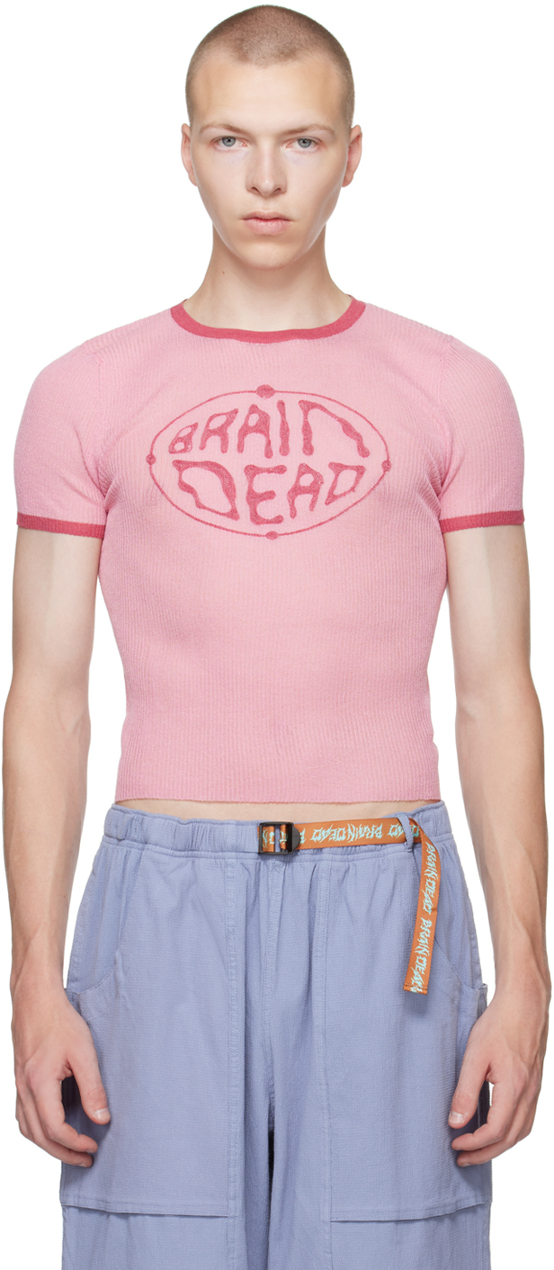Brain Dead Pink Worldwide Threadbare T-shirt