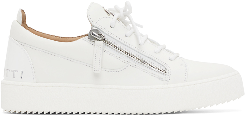 Giuseppe Zanotti: White Frankie Sneakers | SSENSE