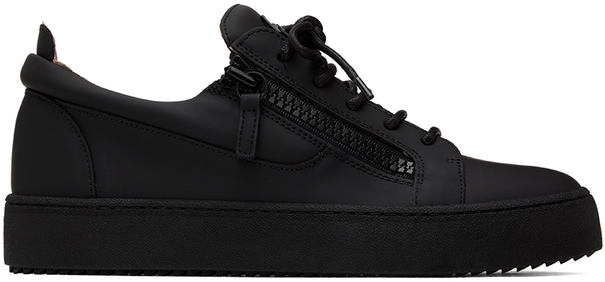 Shop Giuseppe Zanotti Black May London Sneakers In Blushed Nero
