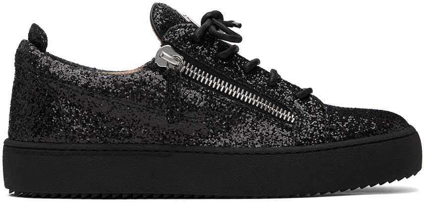 Giuseppe Zanotti Black Glitter May London Frankie Sneakers ModeSens