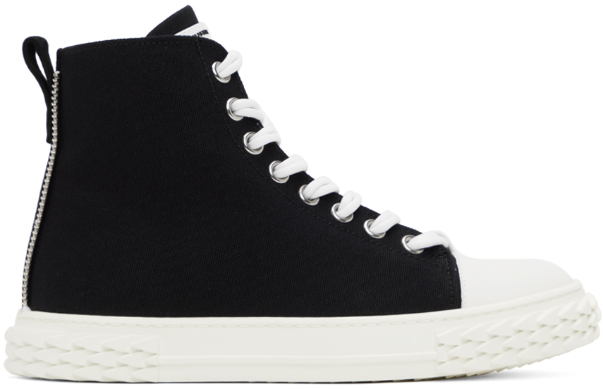 Giuseppe Zanotti: Black Blabber Sneakers | SSENSE