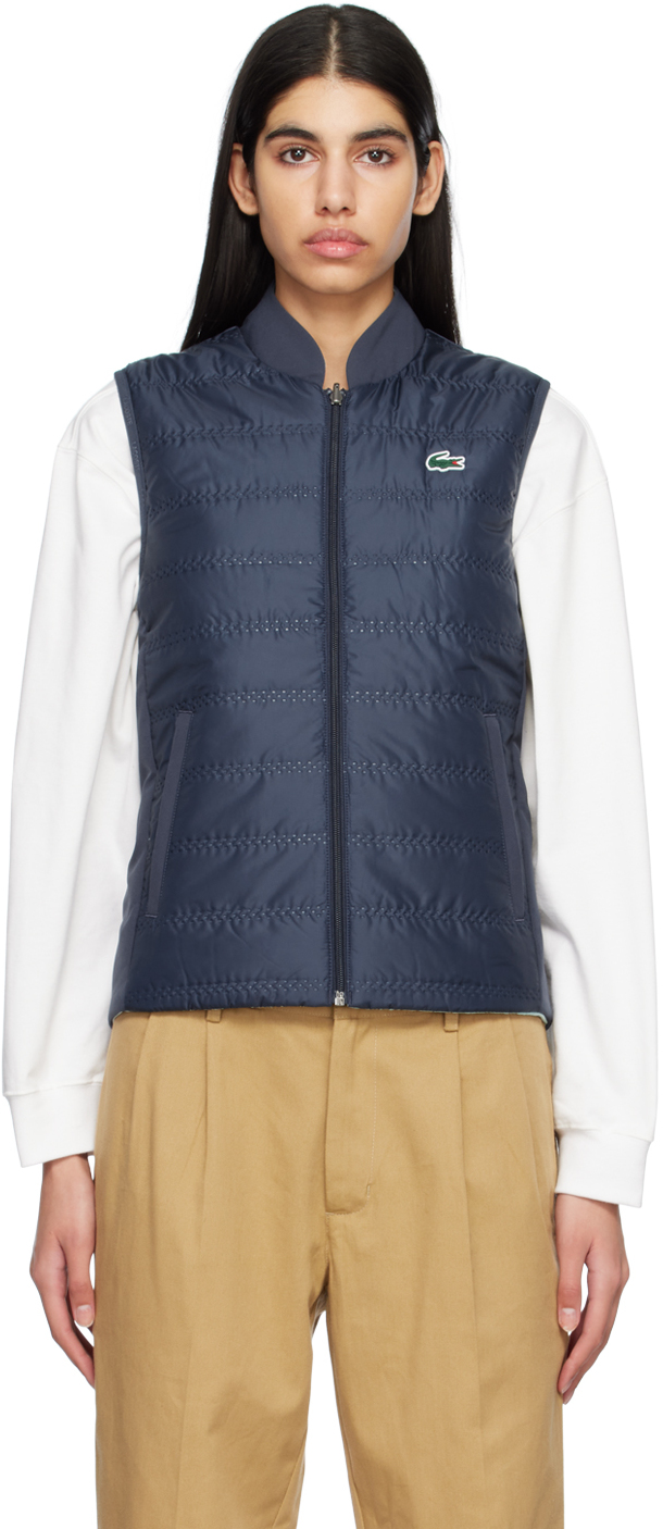 Navy & Blue Quilted Reversible Vest