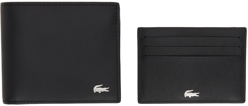 Black Fitzgerald Wallet & Card Holder Set