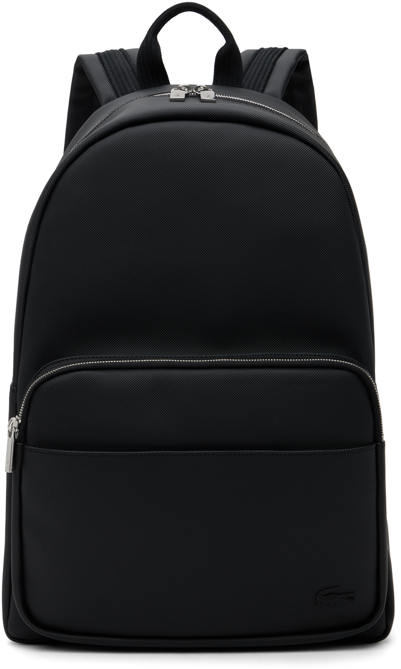 Lacoste Black Petit Piqué Classic Backpack