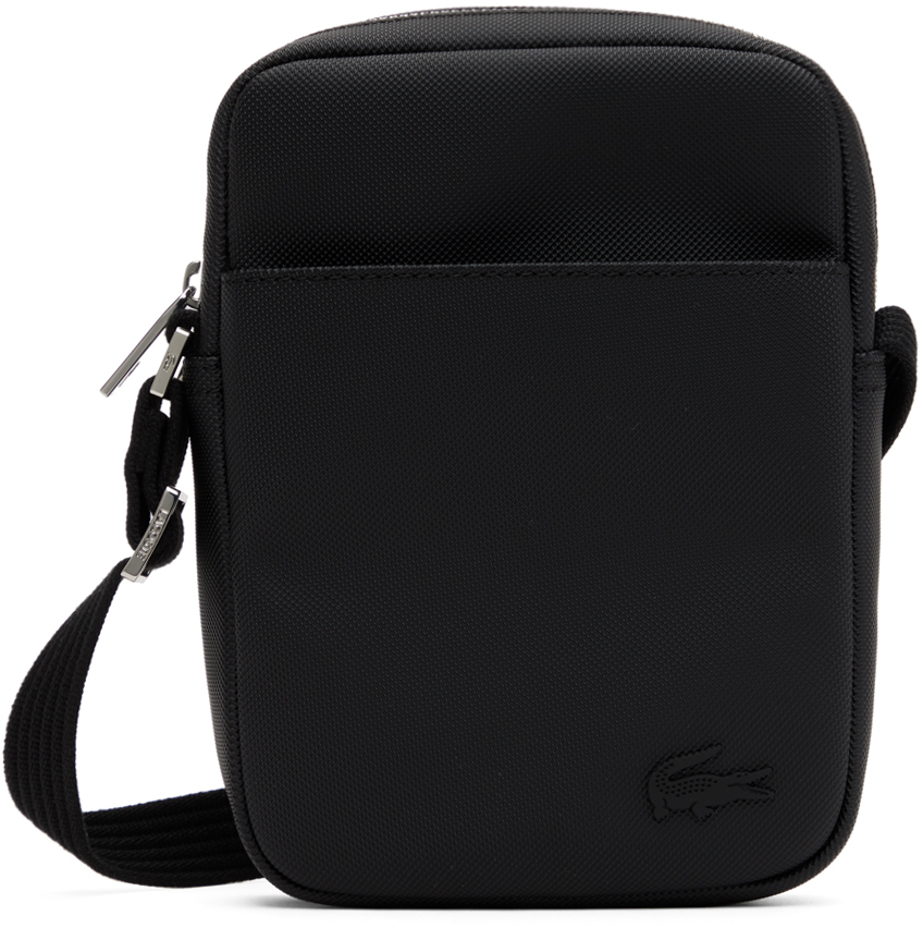 Lacoste Shoulder Bag - Vertical Camera Bag - Black