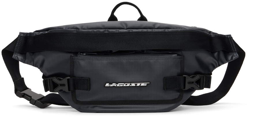 Lacoste Navy Logo Belt Bag In M20 Midnight Blue Bl
