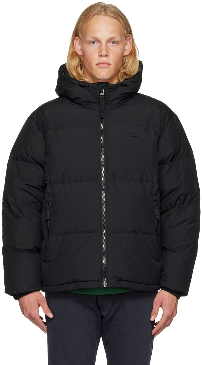 Black Water-Repellent Down Jacket