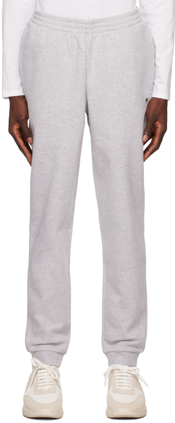 LACOSTE GRAY TAPERED LOUNGE PANTS