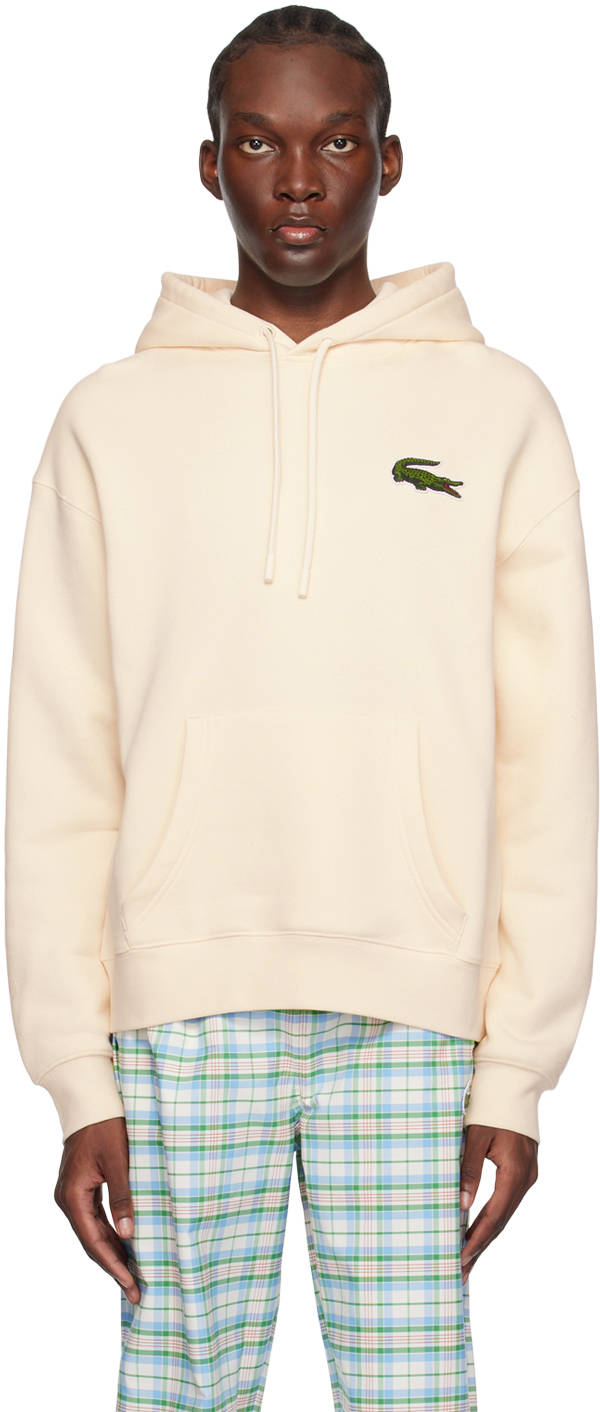 Christchurch Undertrykkelse Mastery Off-White Embroidered Hoodie by Lacoste on Sale
