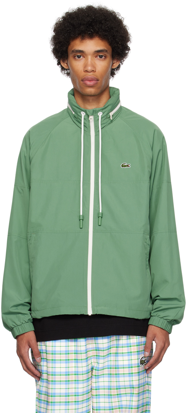 Green Colorblock Jacket SSENSE