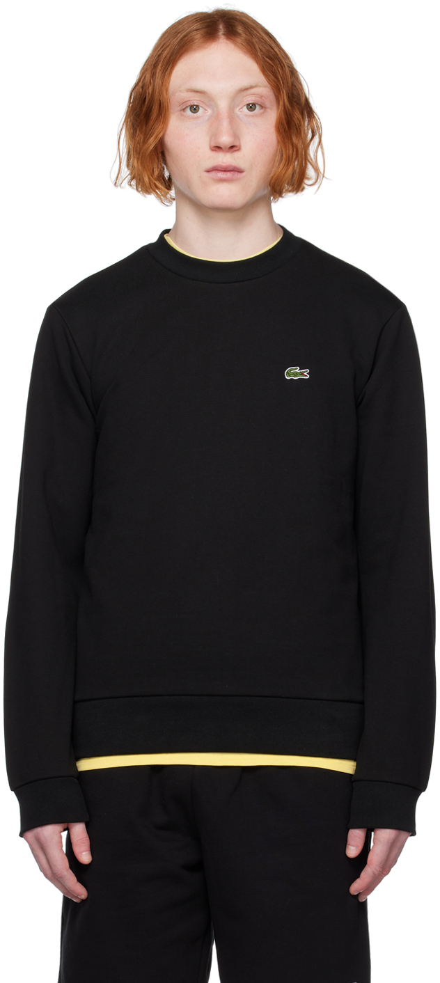 Black Patch Sweatshirt Lacoste on Sale