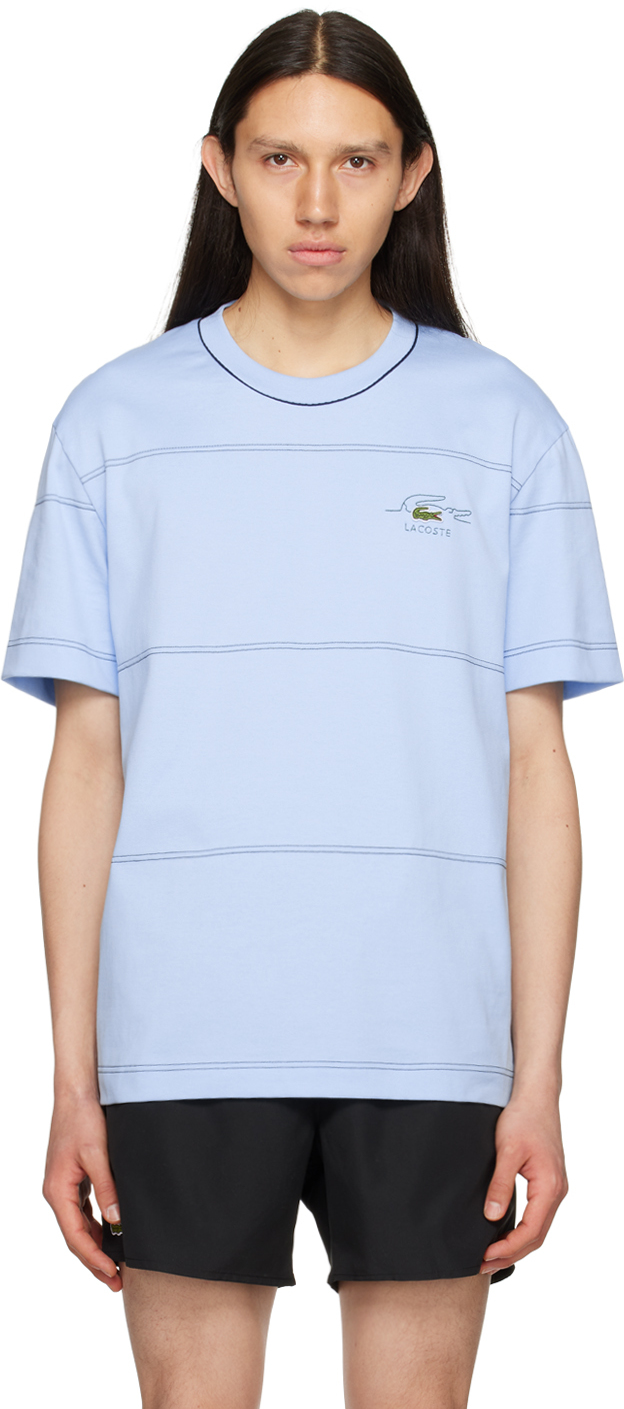 Lacoste Blue Striped T-Shirt