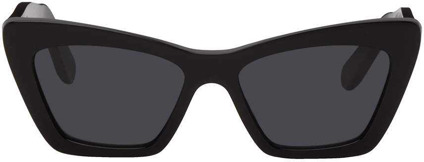 Ferragamo Black Cat-eye Sunglasses In 1