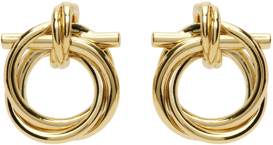 Gold Gancini Earrings