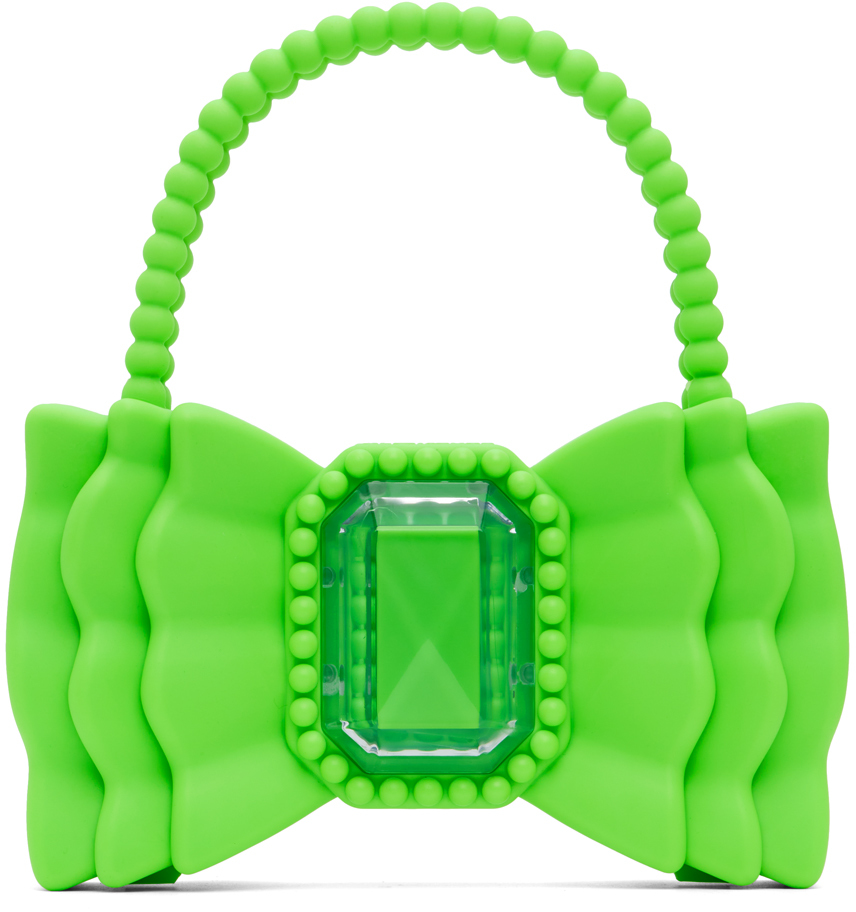 Green Bow Bag by forBitches on Sale