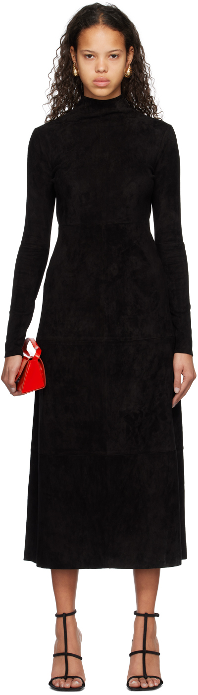 Ferragamo Black Viscose Cocktail Dress main image 1