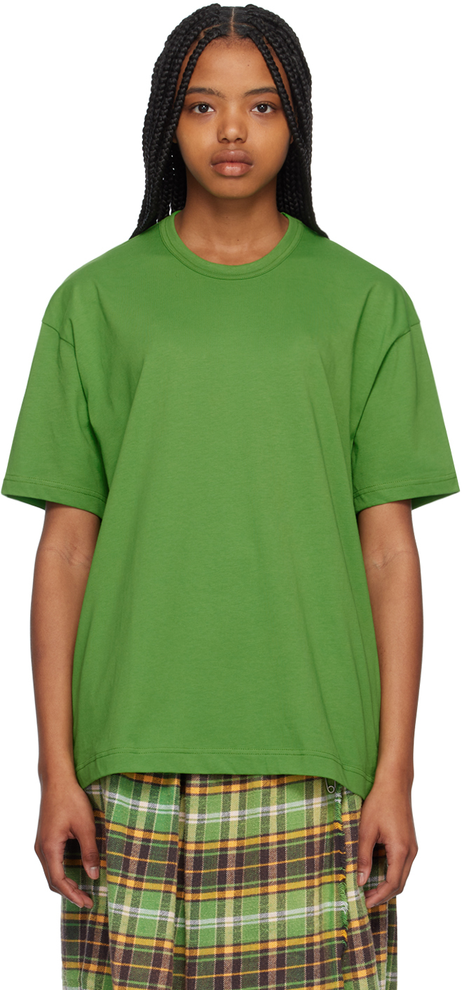 Comme Des Garçons Shirt Green Crewneck T-shirt In 2 Green