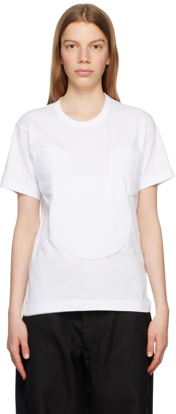 Comme des Garçons Shirtのホワイト グラフィックTシャツがセール中