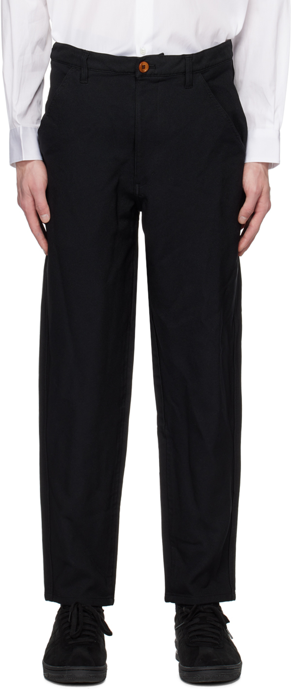Black Over-Dyed Trousers