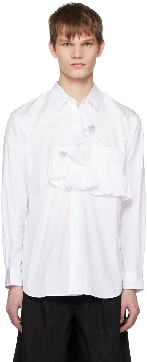White Ruffled Shirt