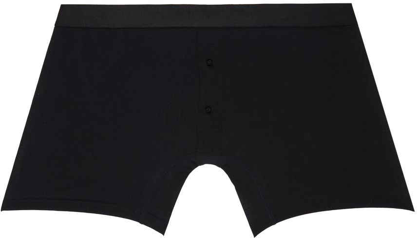 Black Buttoned Boxers