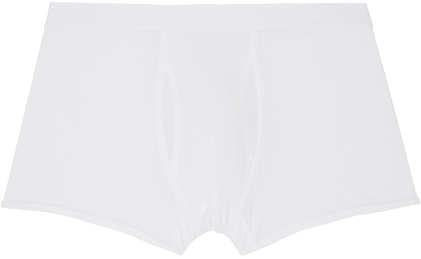 White Elasticized Boxers