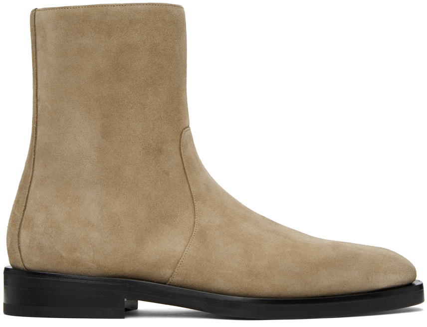 Ferragamo Men's Gerald Leather Zip Ankle Boots