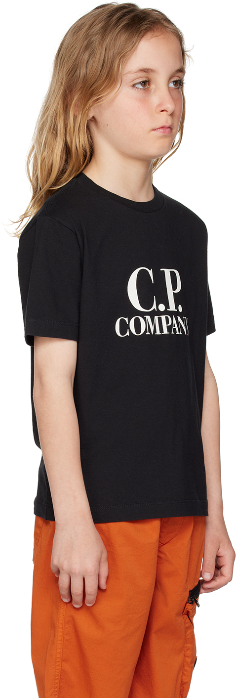 C.p. Company Logo-print Cotton Jersey T-shirt In 999 Black