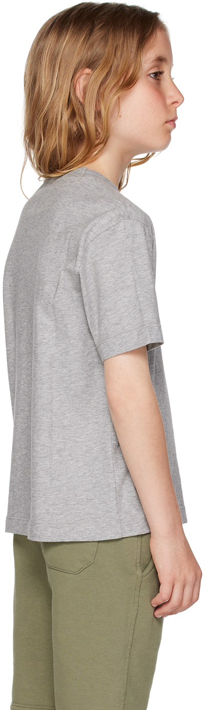 C.p. Company Kids Gray Printed T-shirt In M93 Grey Melange