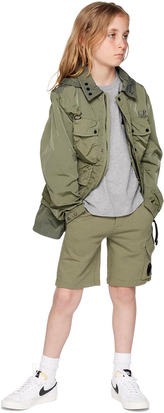 C.p. Company Kids Gray Printed T-shirt In M93 Grey Melange