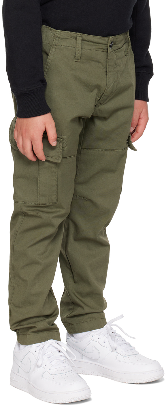 C.p. Company Cargo Pants With Pockets And Lens With Internal Drawstring And America Pockets With Zip And Button C In 648 Bronze Green