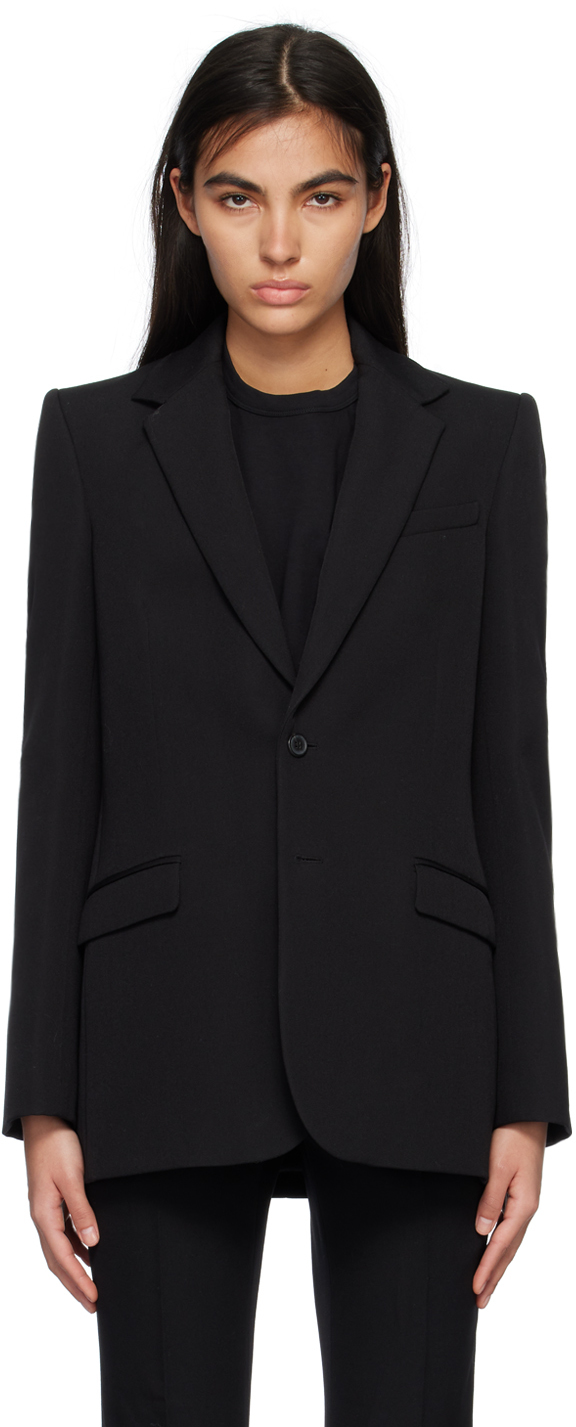 Black Single-Breasted Blazer