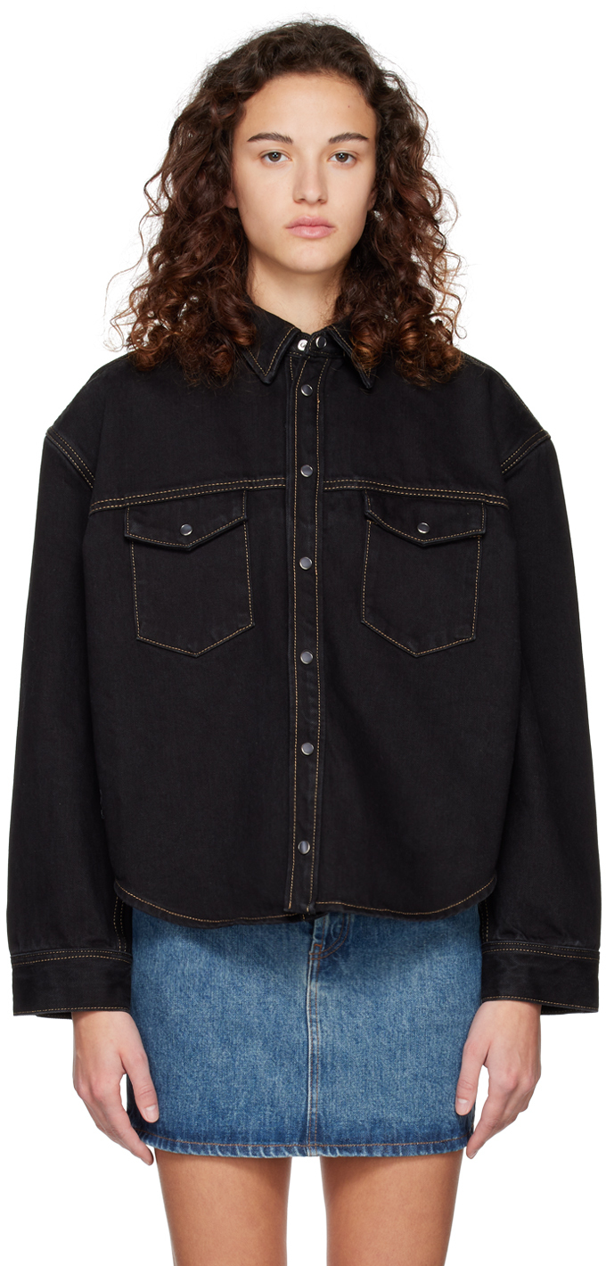 Wardrobe.nyc Black Oversized Denim Jacket