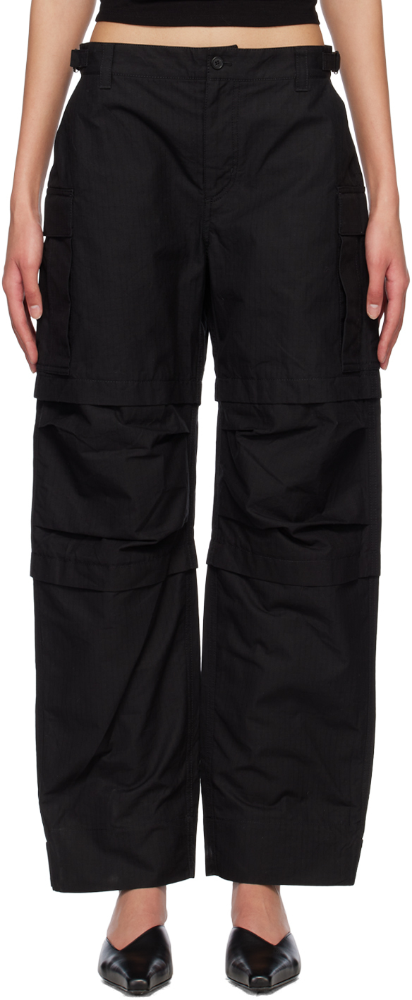 Shop Wardrobe.nyc Black Utility Trousers
