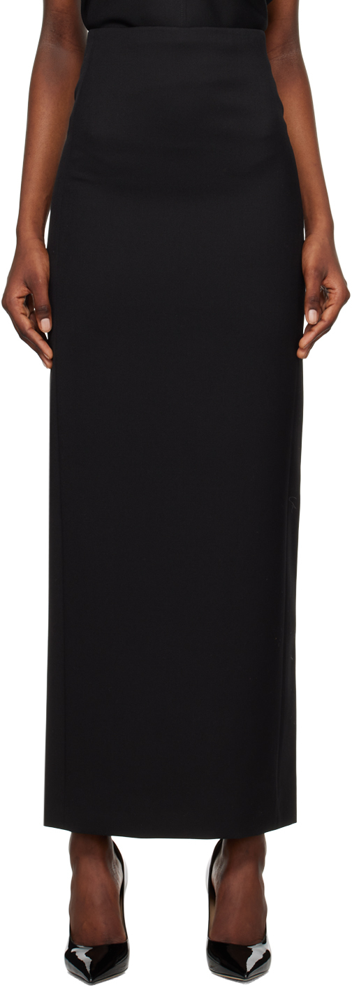 WARDROBE.NYC BLACK COLUMN MAXI SKIRT