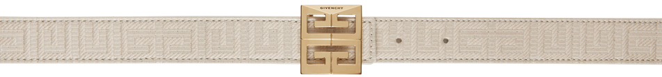 Givenchy Beige 4G Reversible Belt