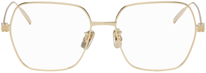 Givenchy: Gold Speed Oversize Glasses | SSENSE