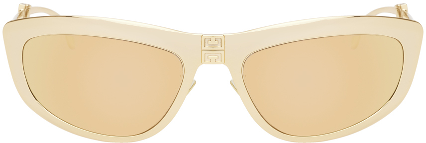 Givenchy Gold Collapsible Sunglasses In 30g Shiny Endura Gol